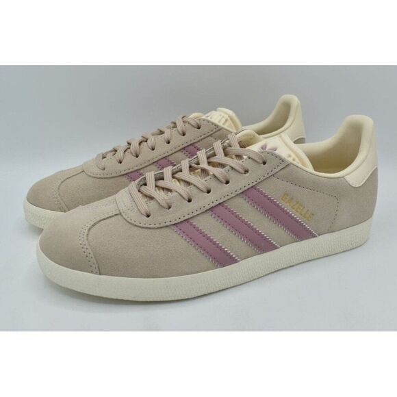 Adidas Originals Womens Size 9.5 Gazelle Wonder Taupe Orchid Sneakers Shoes